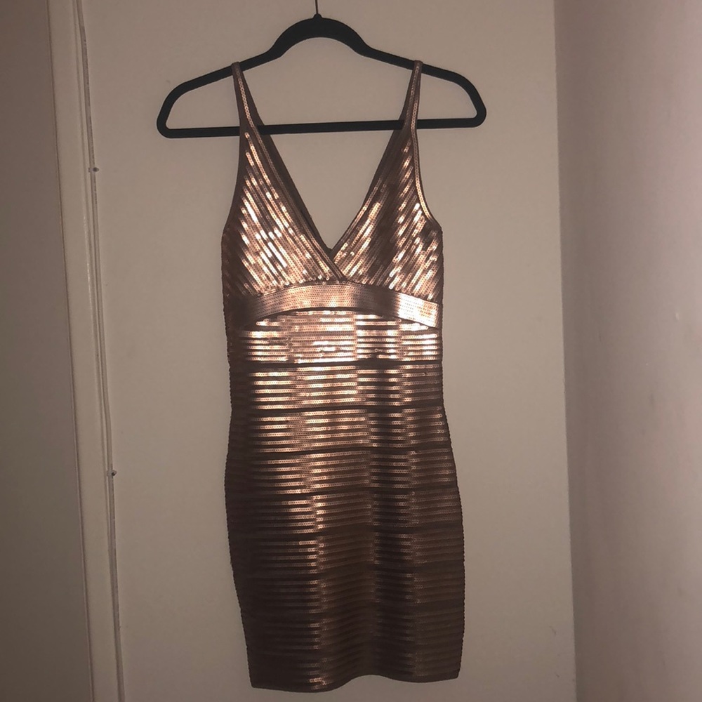 Bandage Sequin dress